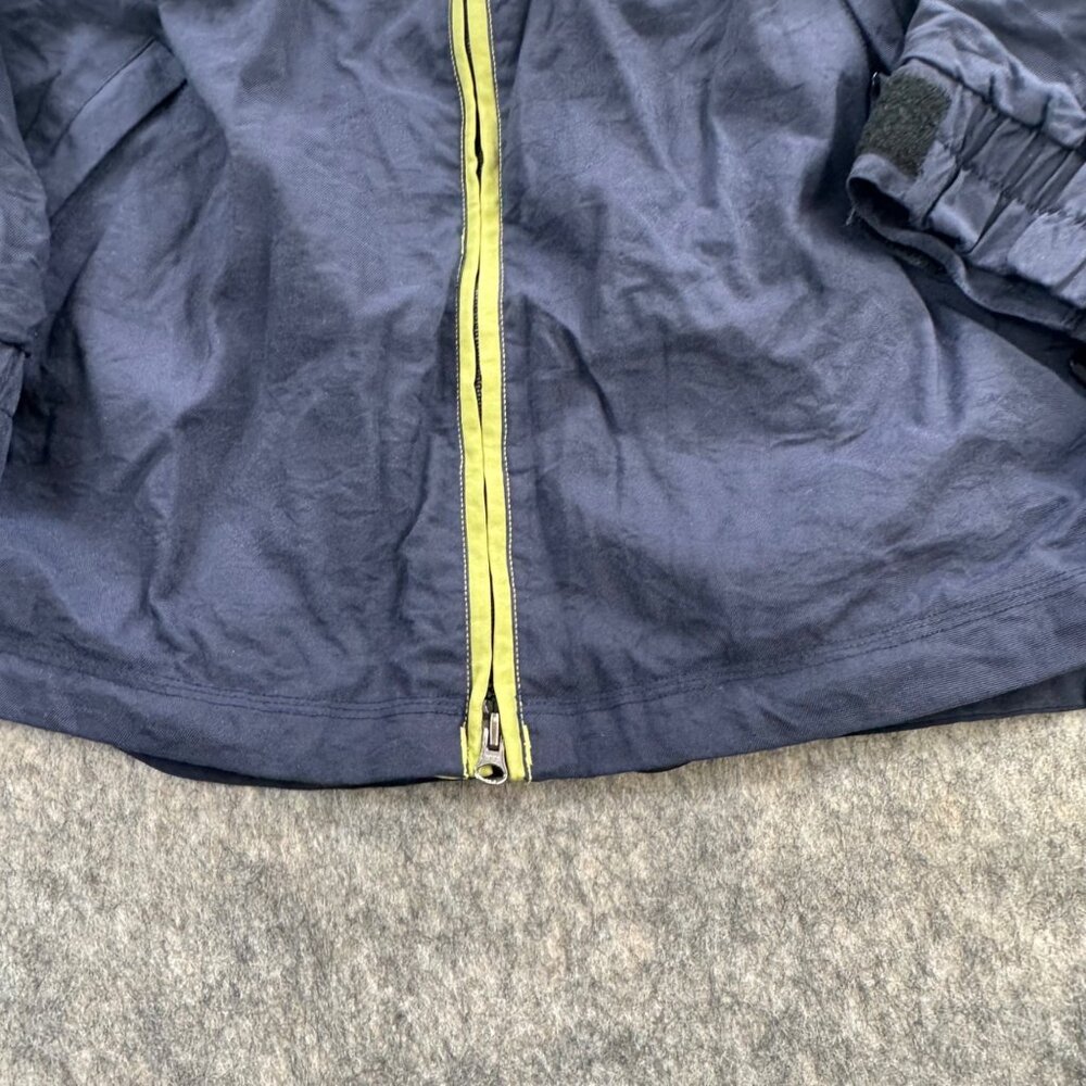 Vintage Vans Mens Snowboard Jacket XL Lime Navy 90s Colorblock - Picture 7 of 11